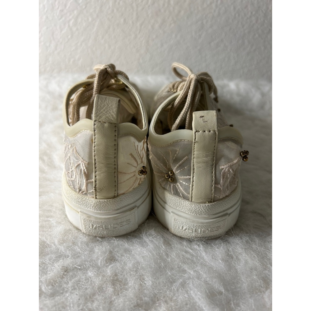 J Slides Gesell Transparent Flower Sneakers Women Size 7 - Picture 3 of 7